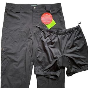 NWT L.L. BEAN Water Repellent UPF 50+ Nylon Cycling Capri & Liner Shorts  SZ M